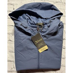 Natural Reflections Bass Pro Ladies Flat Creek Windbreaker Jacket‎ Blue XL NWT